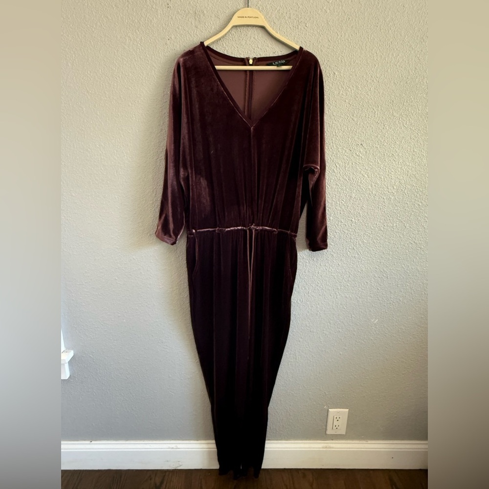 Lauren Ralph Lauren Jumpsuit in‎ Plum Size XL - Picture 2 of 5